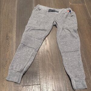 Aviator Nation Gray Track Pants with Tapered Leg Design